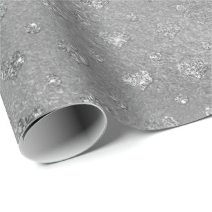 Silverkonfettihjärtor blänker Glam Vip Presentpapper