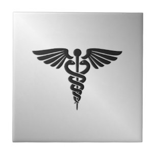 SilverläkarundersökningCaduceus Kakelplatta