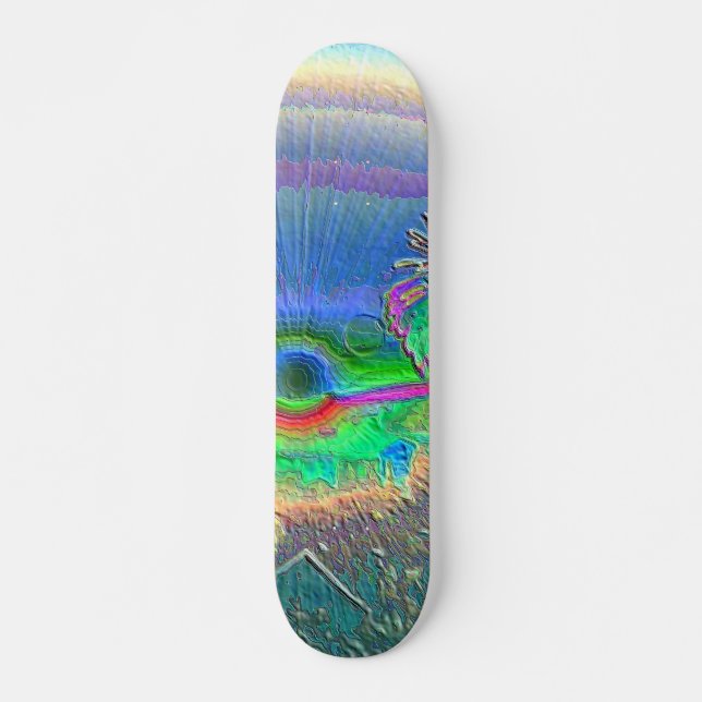 Silverlake Sunset Negativ Skateboard Bräda 20 Cm (Framsida)