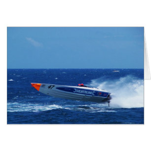 Silverline sponsrade motorbåtar. hälsningskort
