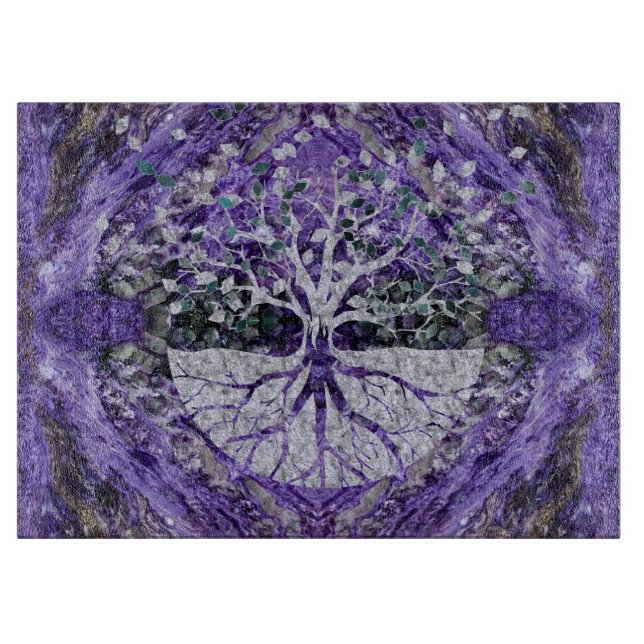 Silverlivets träd Yggdrasil på Amethyst Geode (Framsidan)