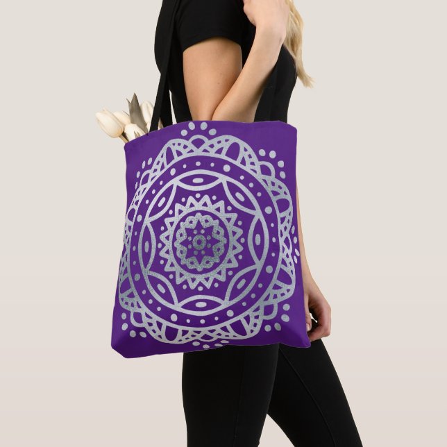 SilverMandala Tygkasse (Närbild)