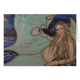 Silvermåne Hälsningskort