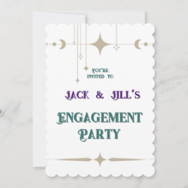 Silvermåne & Stjärnor Inbjudningar