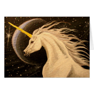 SilvermåneUnicorn Hälsningskort