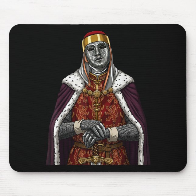 Silvermask King Baldwin Iv Guldmask Medeltida A Musmatta (Framsidan)