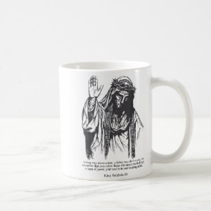 Silvermask kung Baldwin Iv Meme Spetälsk kung Wa Kaffemugg