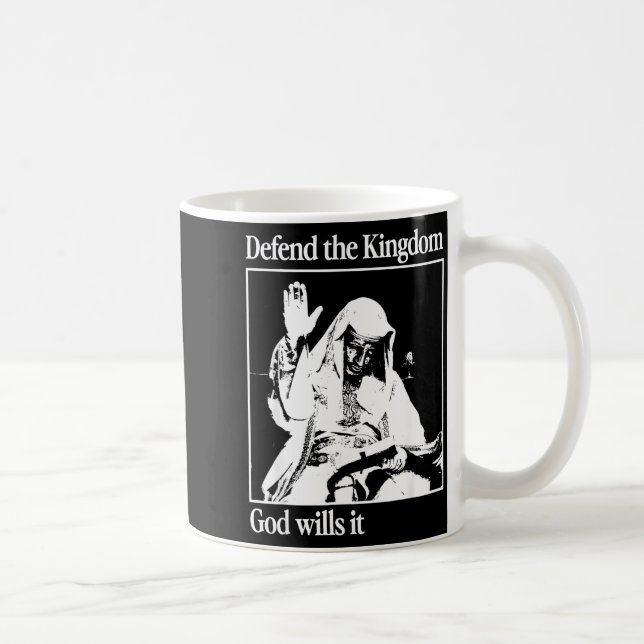 Silvermask kung Baldwin Iv Meme Spetälsk kung Wa Kaffemugg (Höger)