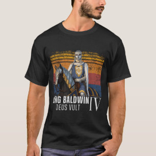 Silvermaskkung Baldwin Iv GuldmaskMedeltida A T Shirt