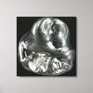 Silvermetall Canvastryck