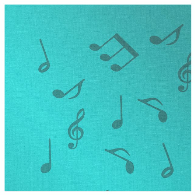 silvermusiknoter tyg (Närbild)