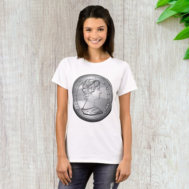 Silvermynt Drottningporträtt T Shirt (Skapare uppladdad)