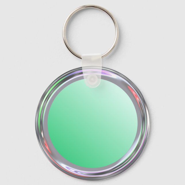 Silvernyckelkedja för text, logotyp, bild nyckelring (Framsida)