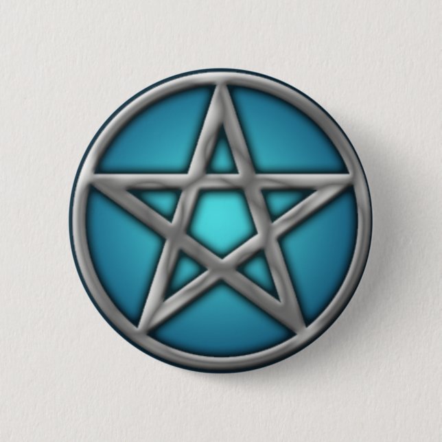 SilverPentacle på vatten Knapp (Framsida)