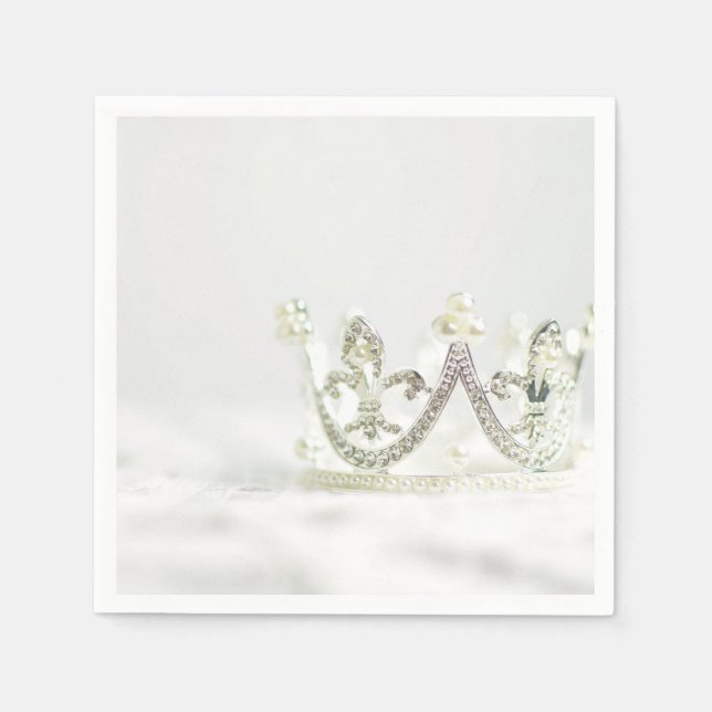 Silverprinsesskrona Pappersservett (Framsidan)