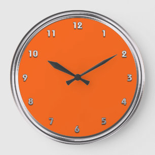 Silverramorange Stor Klocka