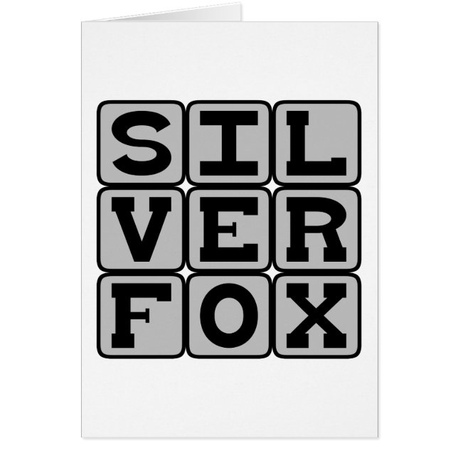 Silverräv, äldre Don Juan Hälsningskort (Framsidan)