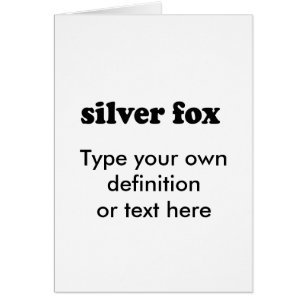 SILVERRÄV HÄLSNINGSKORT