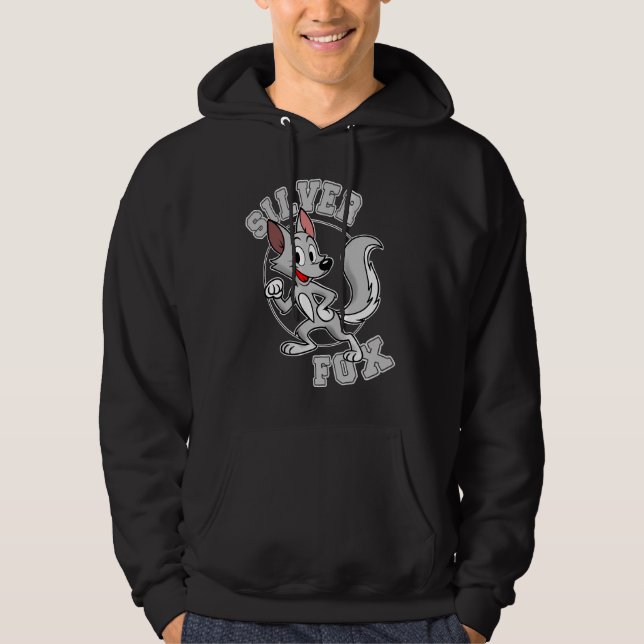 Silverräv Hoodie (Framsida)