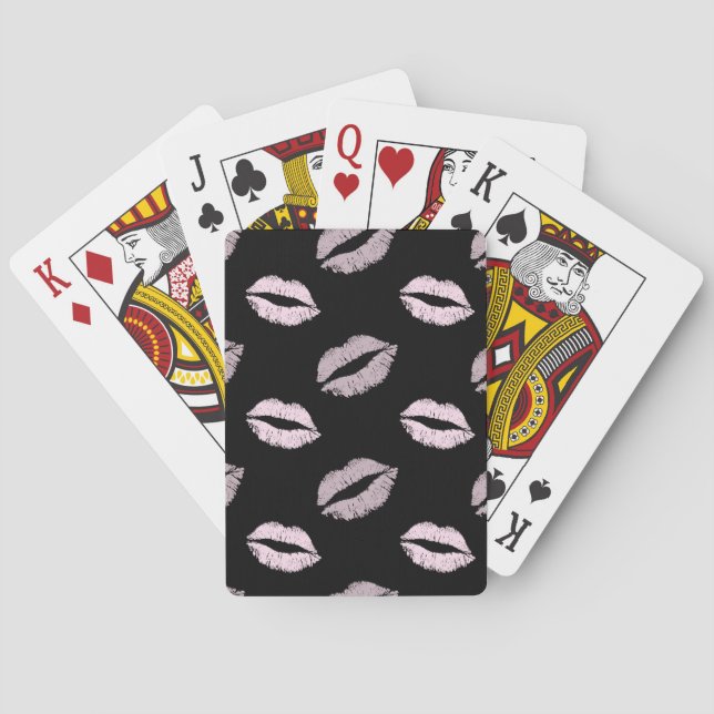 Silverrosa Pusskys Casinokort (Baksidan)