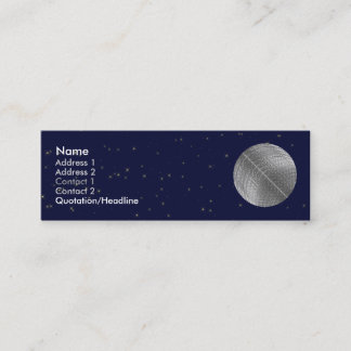 Silversnömåne Mini Visitkort