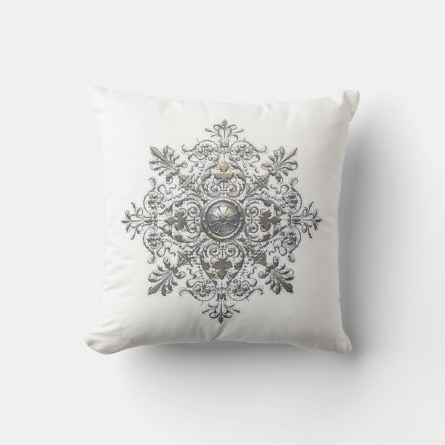 SilverSnowflake Kudde (Framsida)