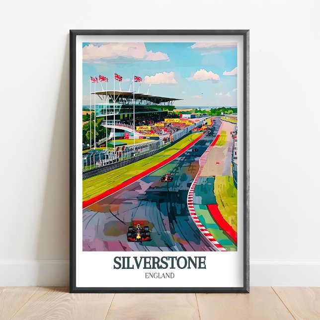 Silverstone Affisch-Silverstone Tryck - Silverston (Skapare uppladdad)