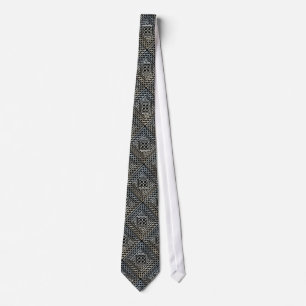 Silversvarten kvadrerar det ShapeCelticKnotwork Slips