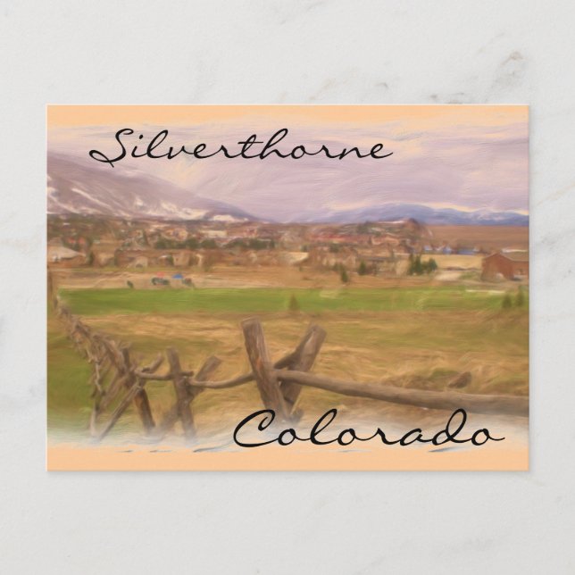 Silverthorne Colorado scenery vycard Vykort (Framsida)