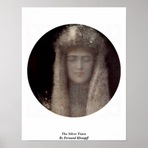 Silvertiaraen av Fernand Khnopff Poster