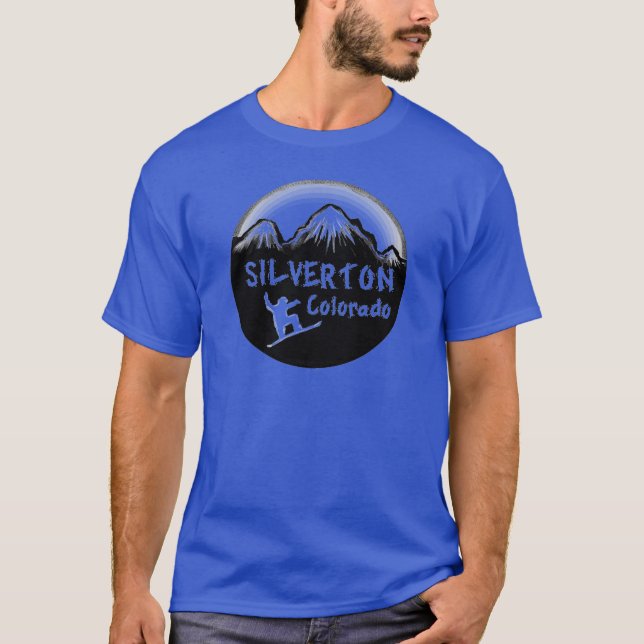 Silverton Colorado artist skier Tee Shirt (Framsida)