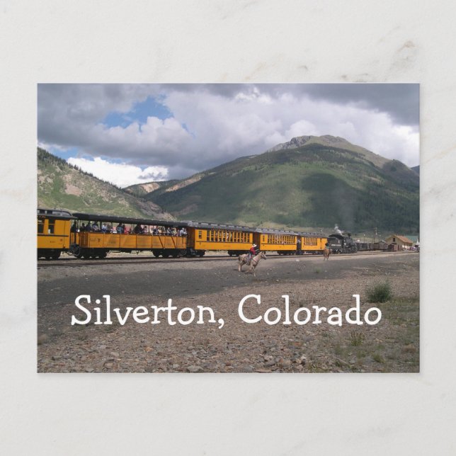 Silverton Colorado Postcard Vykort (Framsida)