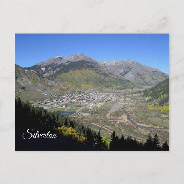 Silverton Colorado Postcard Vykort (Framsida)