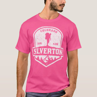 Silverton Colorado Snö Skiing Active T Shirt