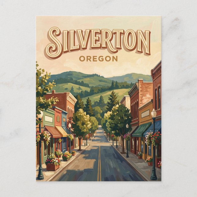 Silverton Oregon Vykort (Framsida)