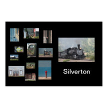 Silverton Photo Collage Travel Poster-mall