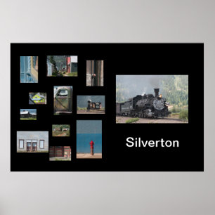 Silverton Photo Collage Travel Poster-mall Poster