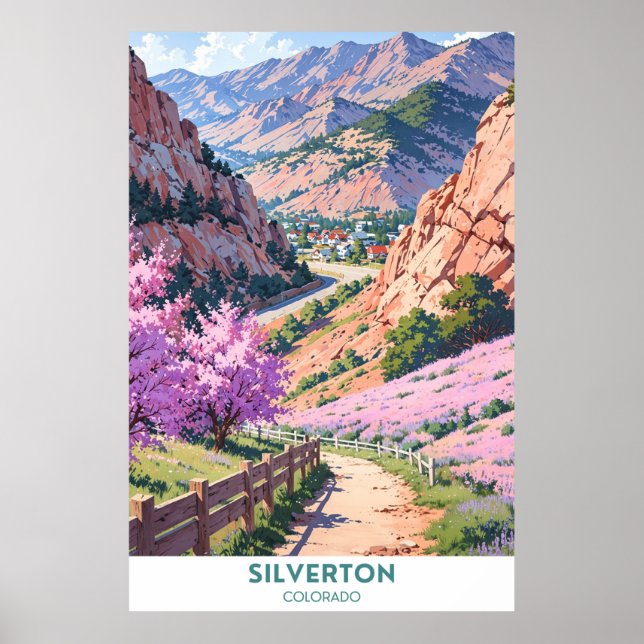Silverton-Scenia Drive- Colorado Poster (Framsidan)