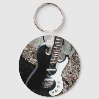 Silvertone 1449 Sällsynt Guitar Keychain Nyckelring