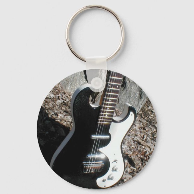 Silvertone 1449 Sällsynt Guitar Keychain Nyckelring (Framsida)