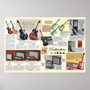 Silvertone för affisch 1964