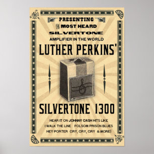 Silvertone förstärkareaffisch 1300 poster