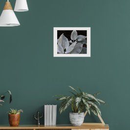 Silvervita änglavingsväxter blommar poster