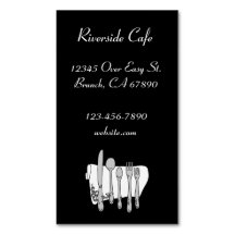 Silverware för restauranger på Magnet Card-kort me