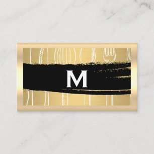 Silverware Guld Brushed Metallic Visitkort