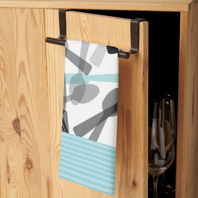 Silverware Microfiber Kitchen Towel Kökshandduk (Thirds Fold)