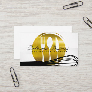 Silverware och Whisk Visitkort