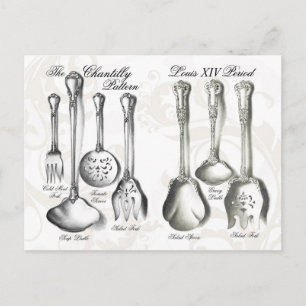 Silverware-samling Vykort