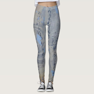 Silvery Art Calligrafi Leggings