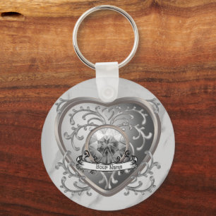 Silvery Jewel Fairy Heart anpassningsbar fairy kec Nyckelring